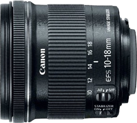 Canon EF-S 10-18mm f/4.5-5.6 IS STM Black Lens - CeX (PT